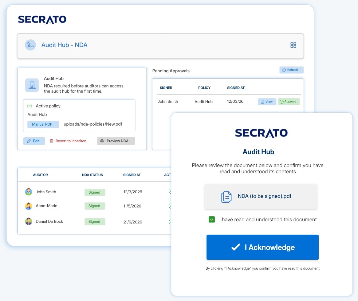 Plateforme Secrato : NDA d'audit