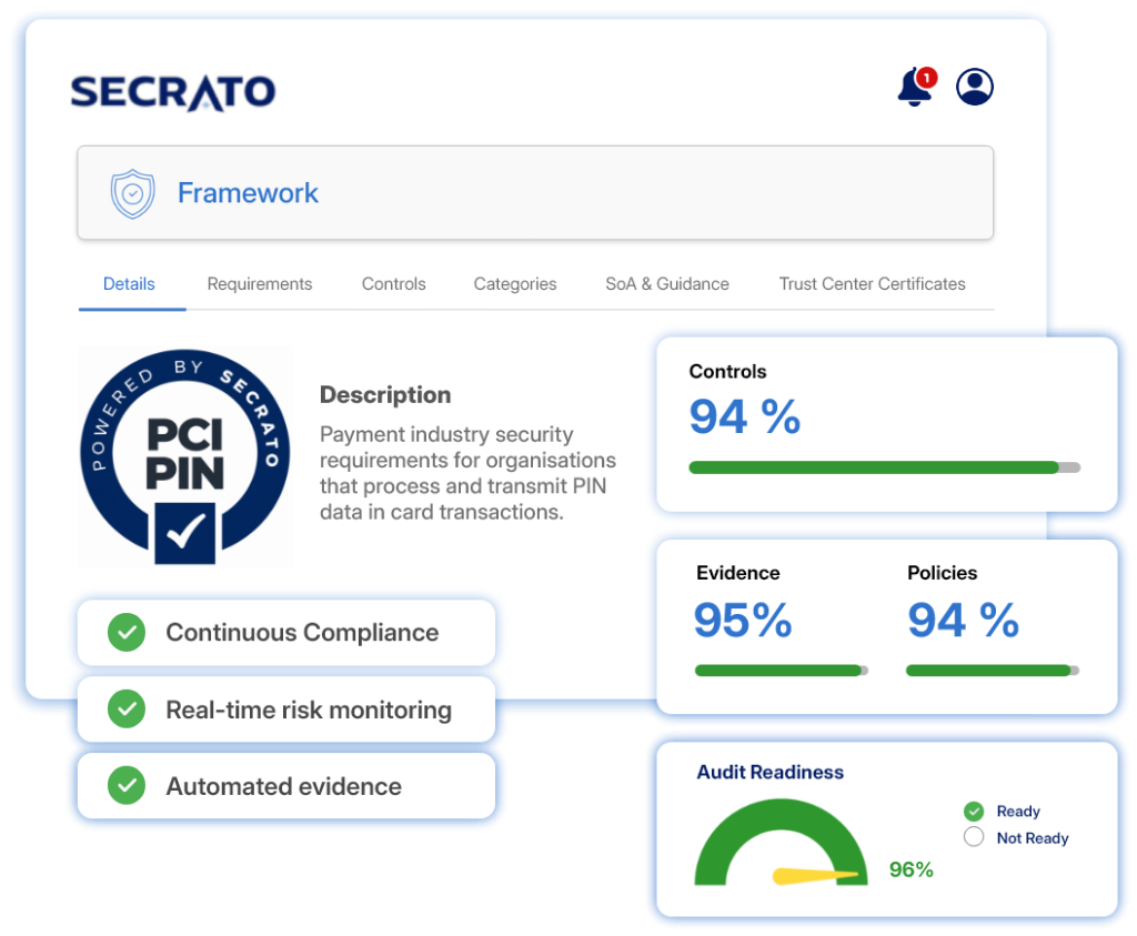 PCI PIN compliance overview in Secrato
