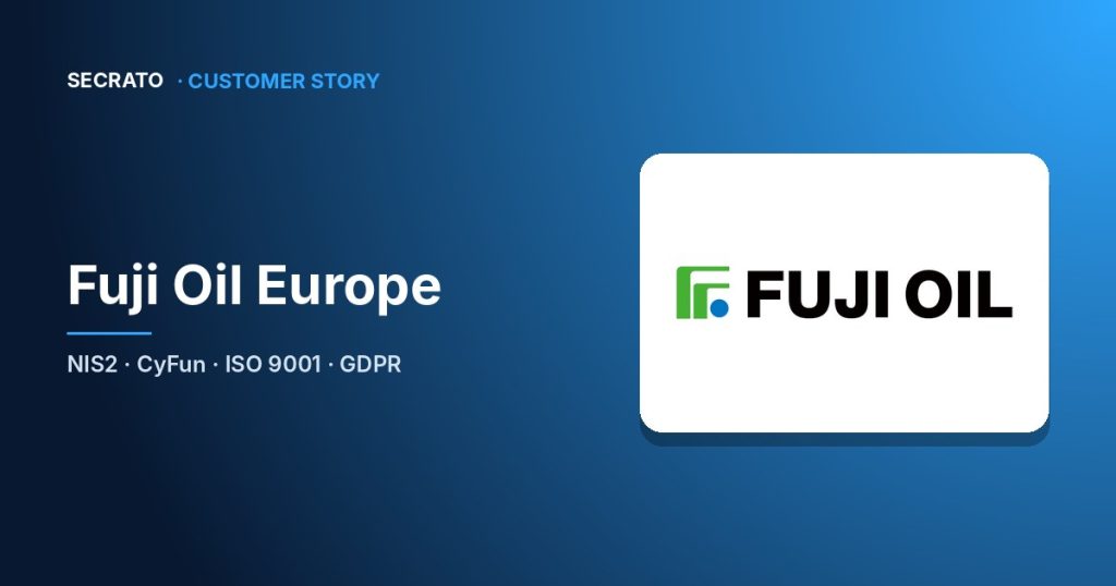 Fuji Oil Europe Kundenreferenz — Secrato