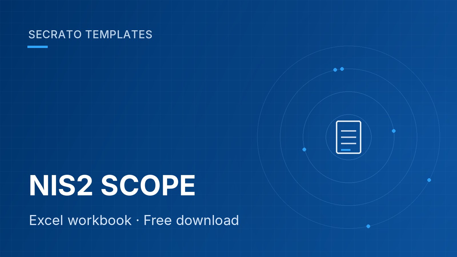 NIS2 scope decision worksheet – Secrato template